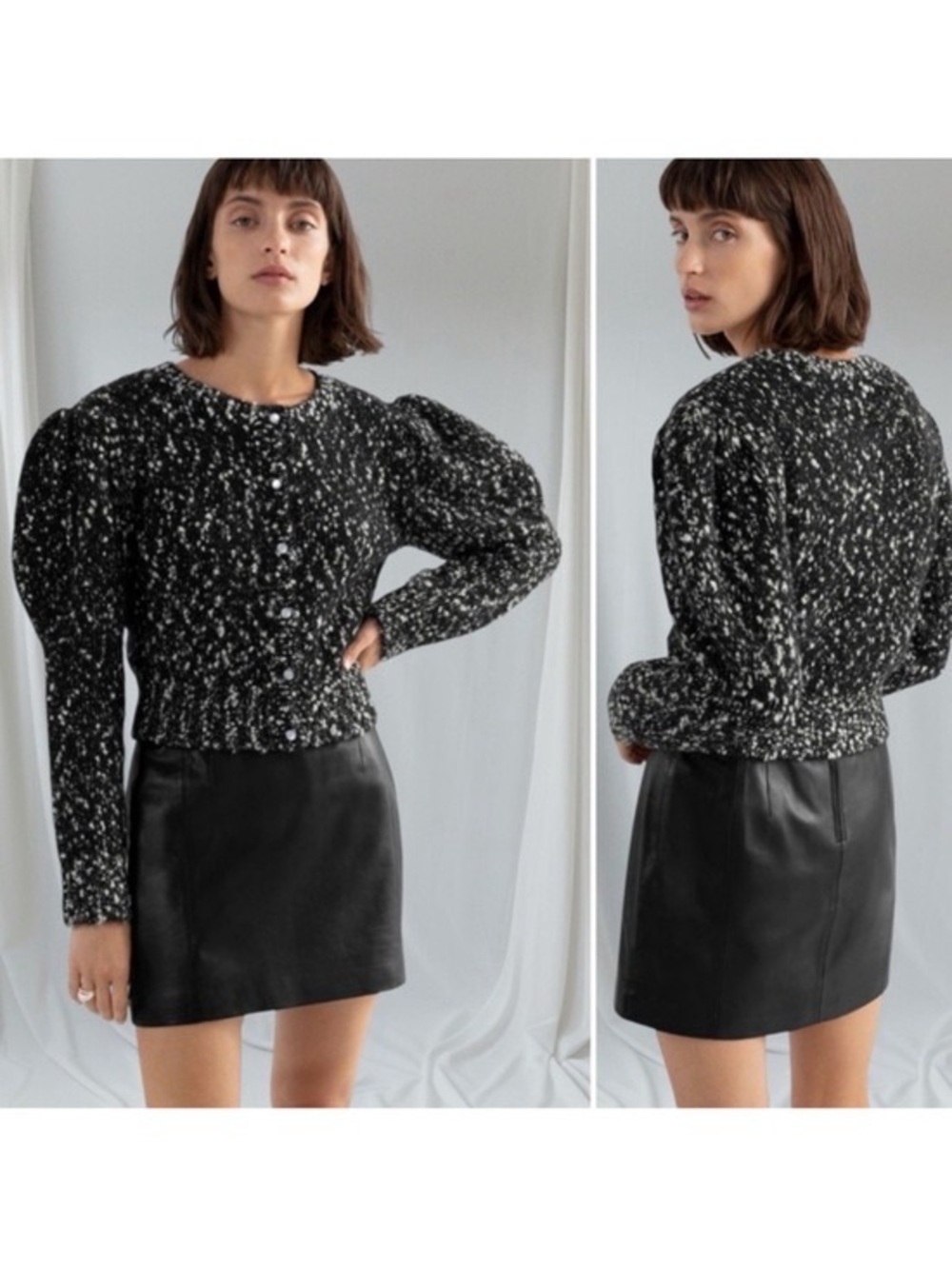 & Other Stories Puff Sleeve Cardigan